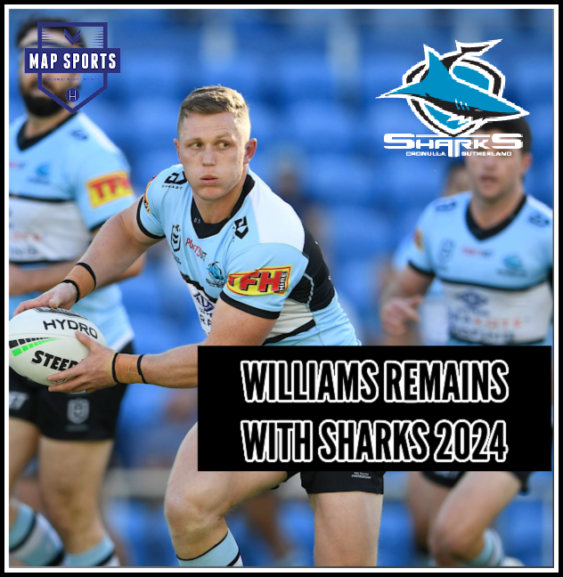 Sharks re-sign Williams until 2024.