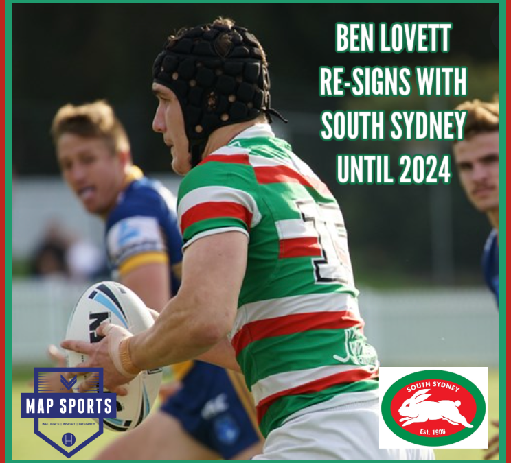 Lovett signs with Rabbitohs until 2024