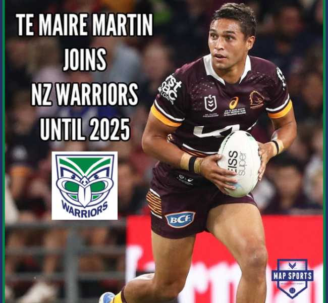 NZ Warriors Sign Te Maire Martin