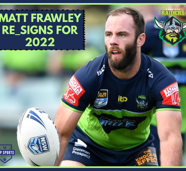 MATT FRAWLEY EXTENDS WITH THE RAIDERS