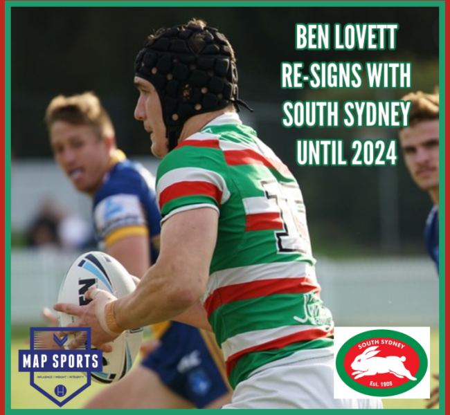 Lovett signs with Rabbitohs until 2024